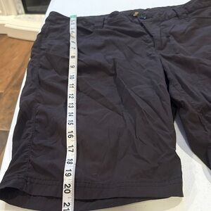 Eddie Bauer women Black Flat Front Shorts